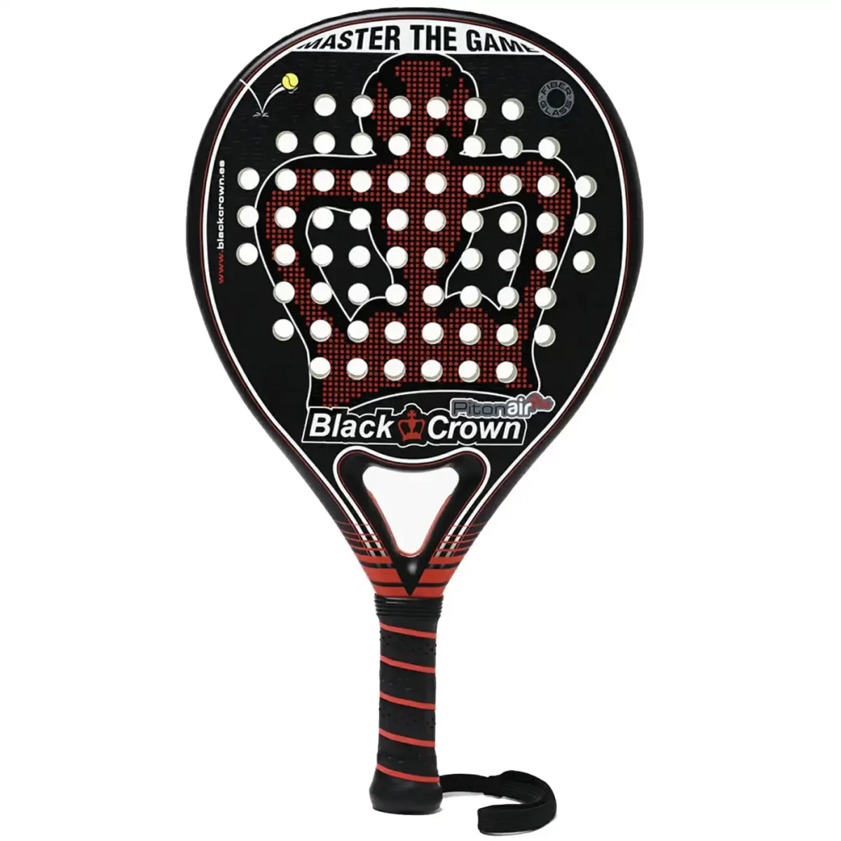 Black Crown Piton Air Plus Padel Racket, Padel rackets Image 1