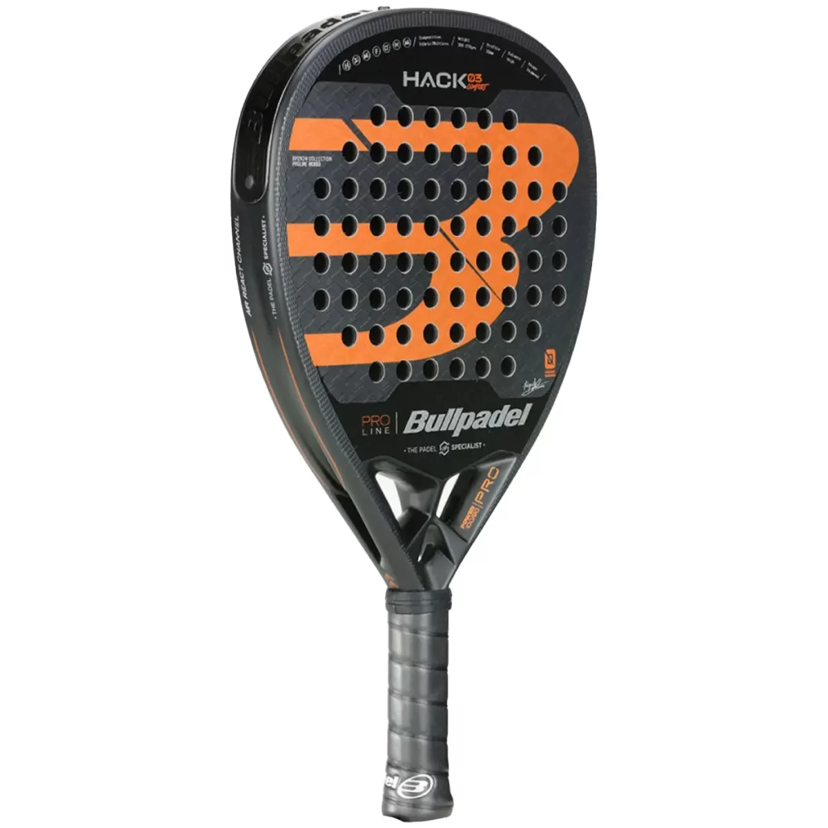 BULLPADEL HACK 03 COMFORT 24 Padel Racket, Bullpadel Rackets 2024 image 2