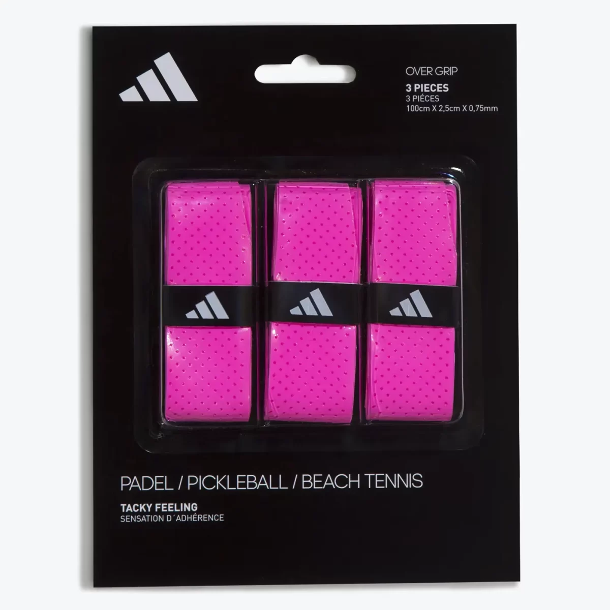 ADIDAS PADEL OVERGRIP SET OF 3 Pink Image 3