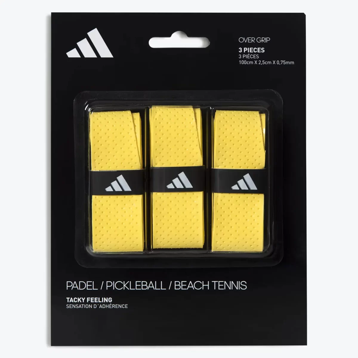 ADIDAS PADEL OVERGRIP SET OF 3 Yellow Image 1