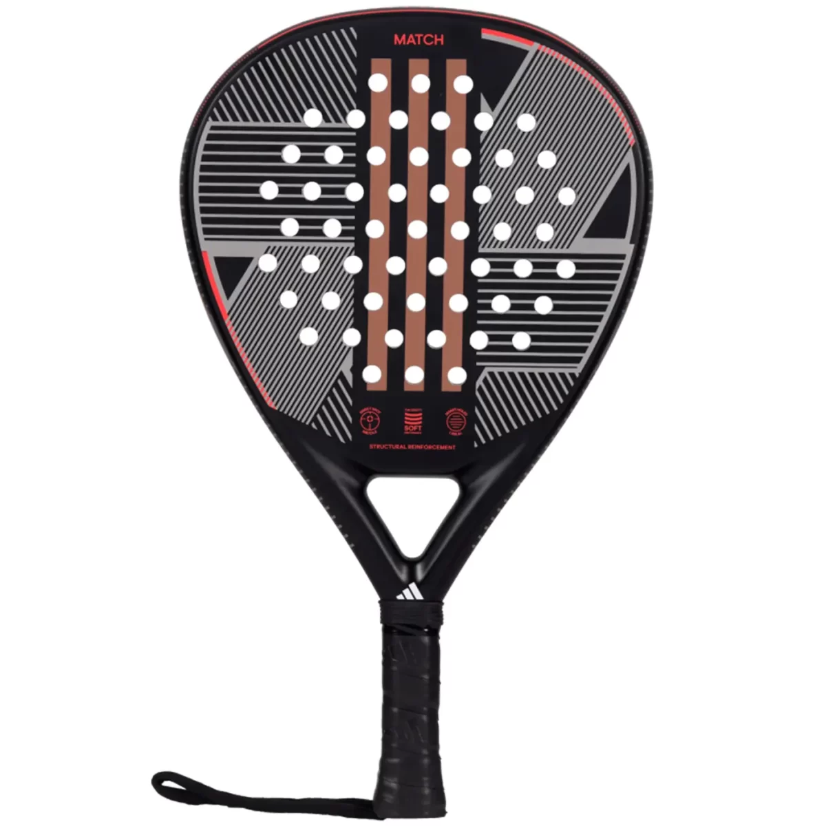 Adidas ADIDAS MATCH 3.3 BLACKRED 2024 Padel Racket IMage 6