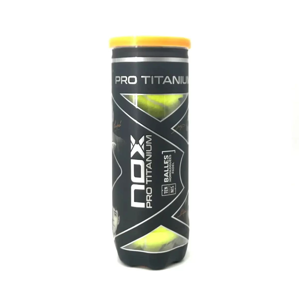 NOX Padel Ball PRO TITANIUM Can of 3 Image 3