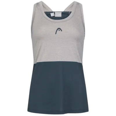 Head Women's Tech Padel Tank Top Grey Navy Image 1