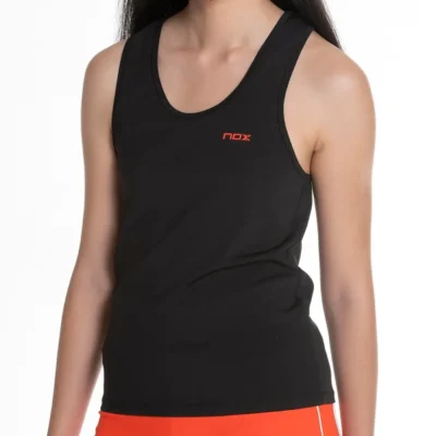 NOX Women's Padel TANK TOP Black Image 1