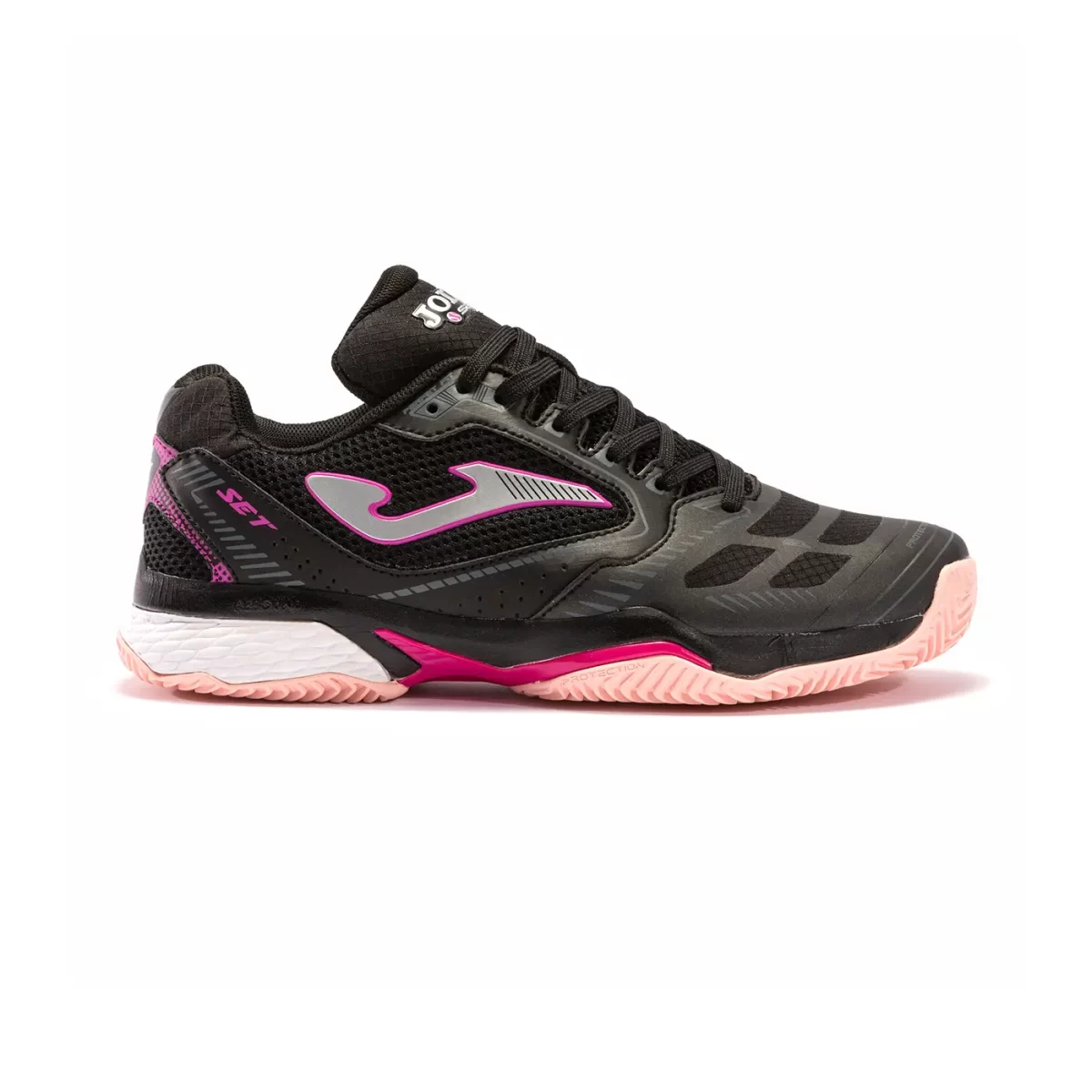 JOMA Set 22 Clay Woman's Padel Shoes Black Fuchsia image 1