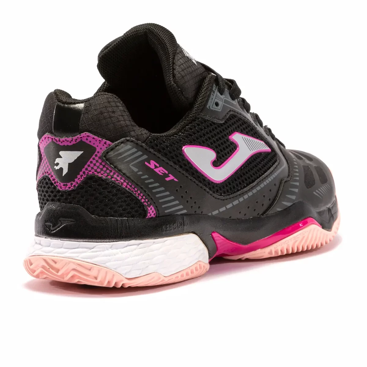 JOMA Set 22 Clay Woman's Padel Shoes Black Fuchsia image 3