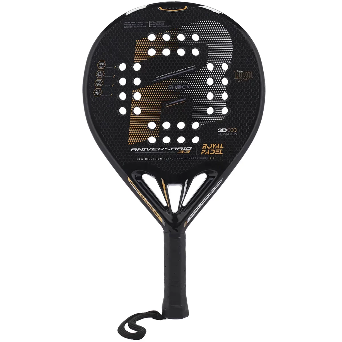 Royal Padel 33 Anniversary Poly Padel Racket 2024 Image 1