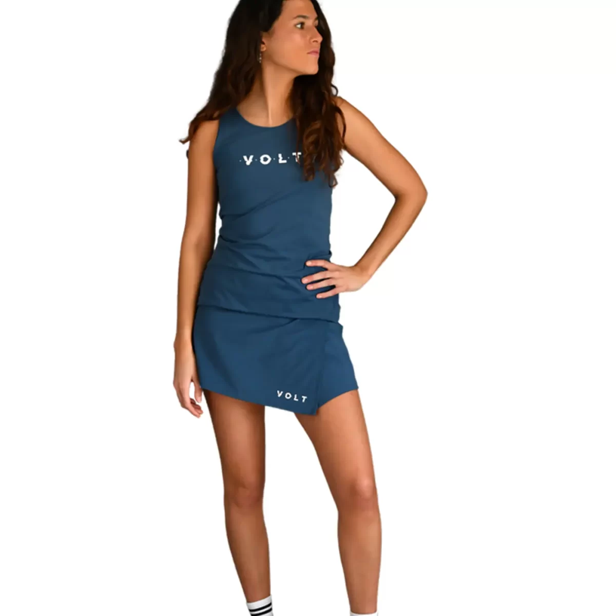 VOLT Padel Performance Skirt teal blue v4 Women's Padel Skirt Image