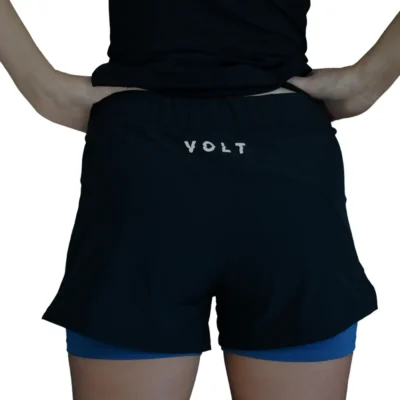 VOLT Padel Performance Woman Shorts Black v4, Women's Padel Short Image 2