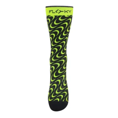 FLOKY Padel Socks S-Mash Yellow Moonphase 01