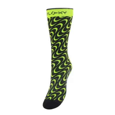 FLOKY Padel Socks S-Mash Yellow Moonphase 03