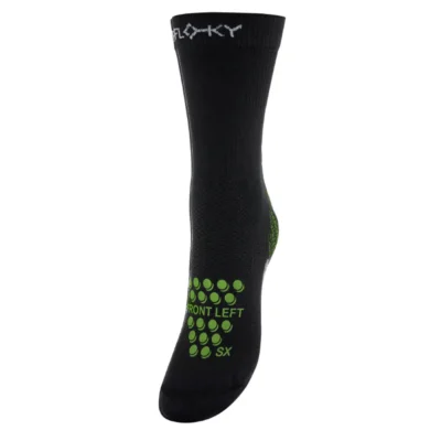 FLOKY Padel Socks S-mash Black Green