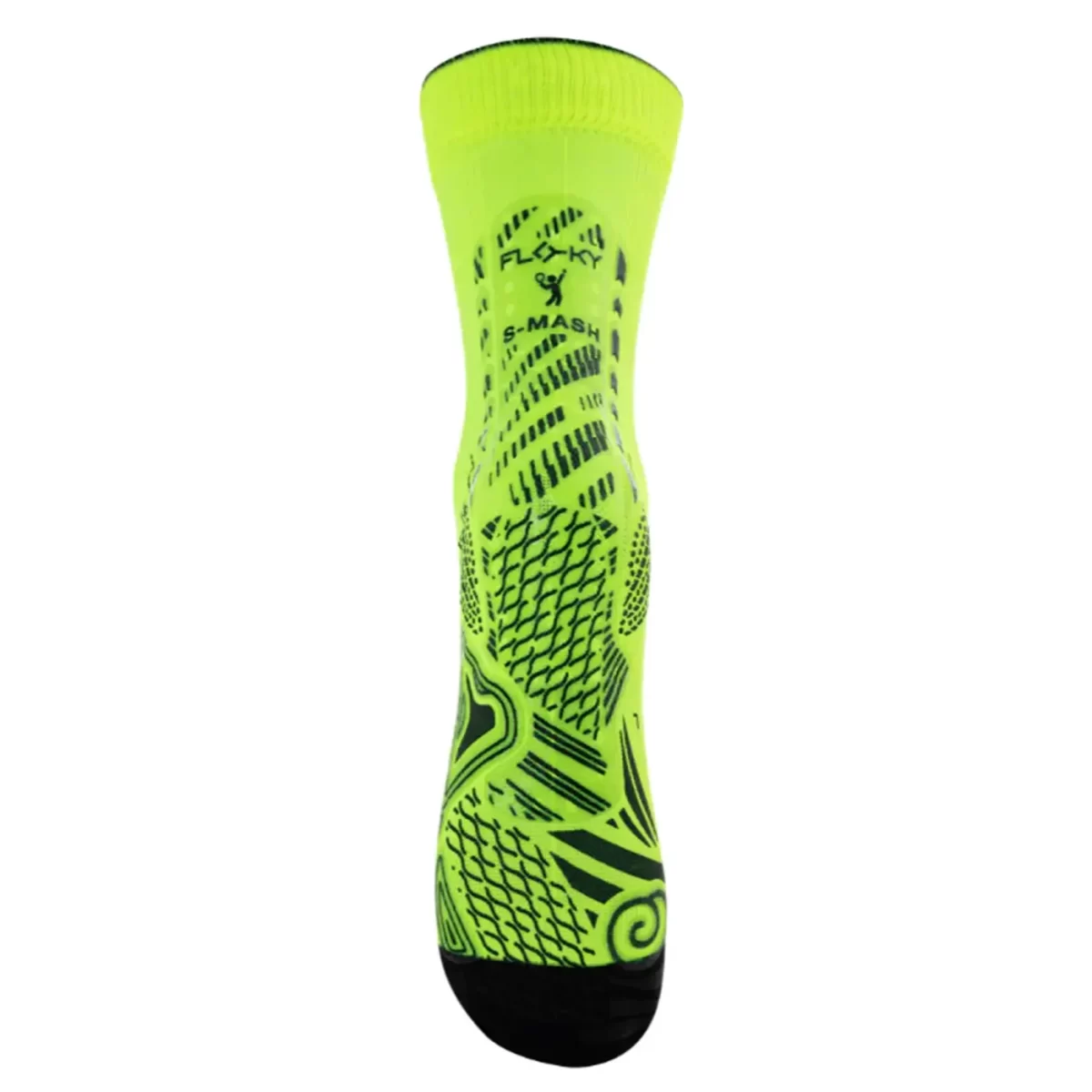 FLOKY Padel Socks S-mash Fluorescent Yellow 01