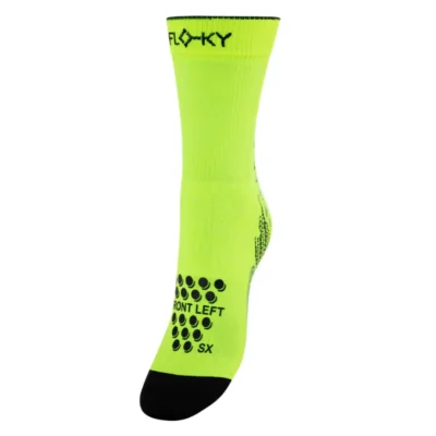 FLOKY Padel Socks S-mash Fluorescent Yellow