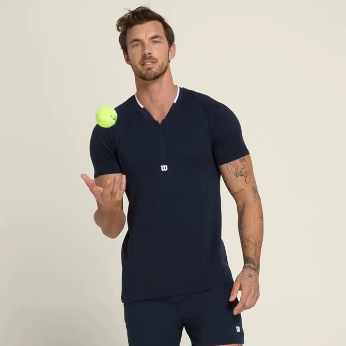 Wilson Padel Shirt Players Seamless Zip Henley 2.0 image 13