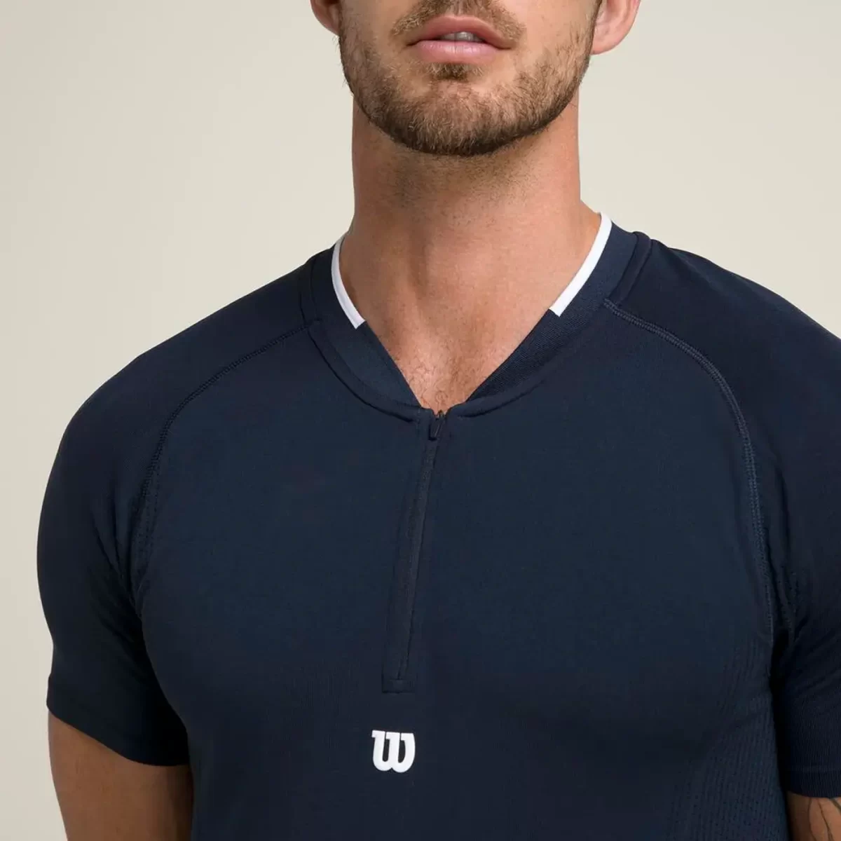 Wilson Padel Shirt Players Seamless Zip Henley 2.0 image 14