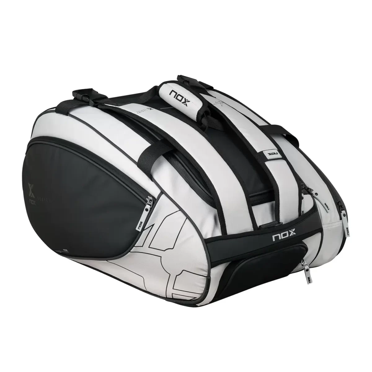 NOX Master Series Padel Bag Black White 05