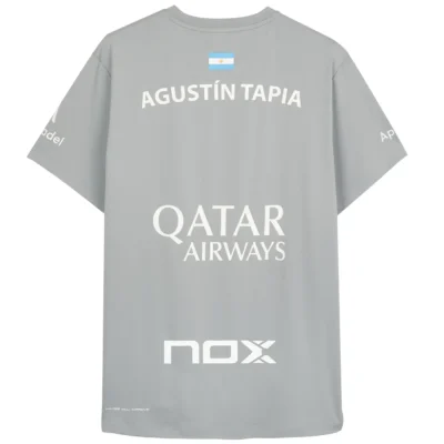 NOX Sponsors Agustín Tapia AT10 Padel T-shirt Grey 03